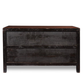 Red Lacquer Chinese Sideboard From Dongbei - Ca 1920