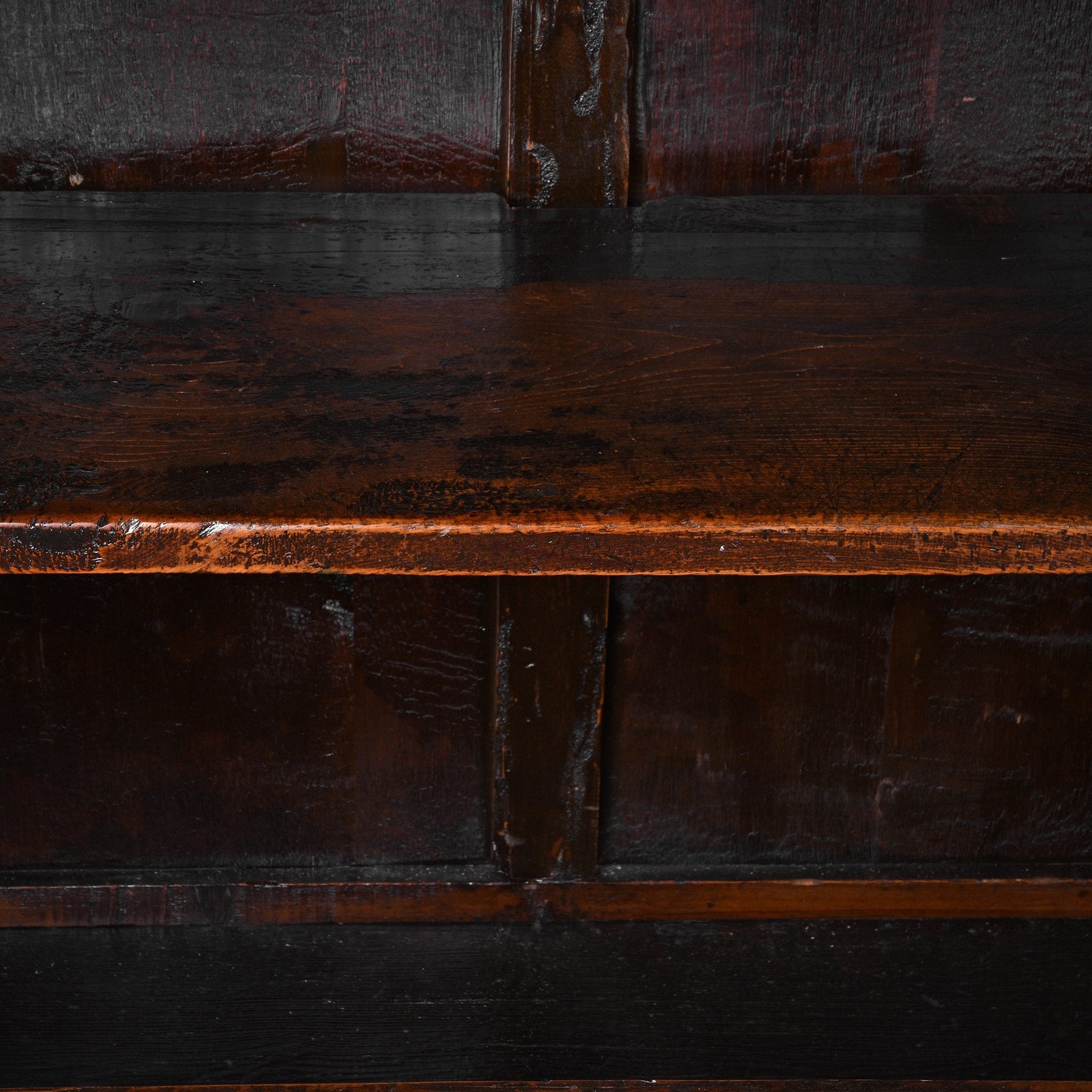 Red Lacquer Chinese Sideboard From Dongbei - Ca 1920