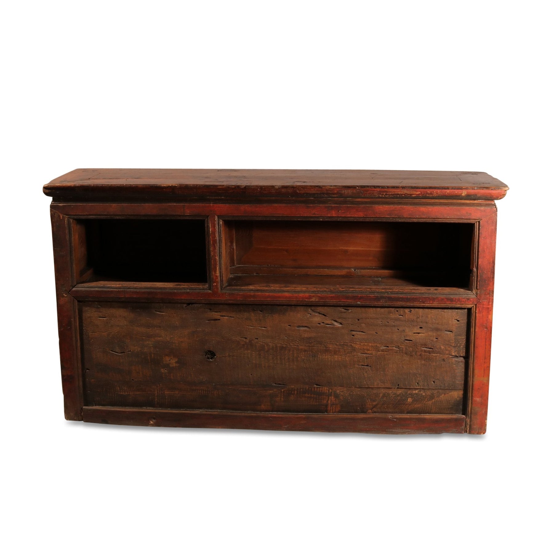 Tibetan Altar Cabinet with Original Painting - 19thC