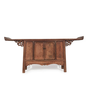 Unusual Console Altar Cabinet From Shanxi - Early 19thC