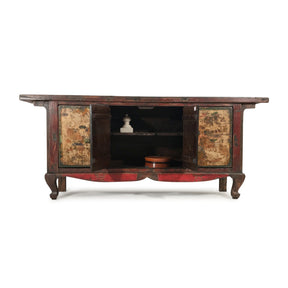 Unusual Painted Sideboard From Mongolia - 19Thc