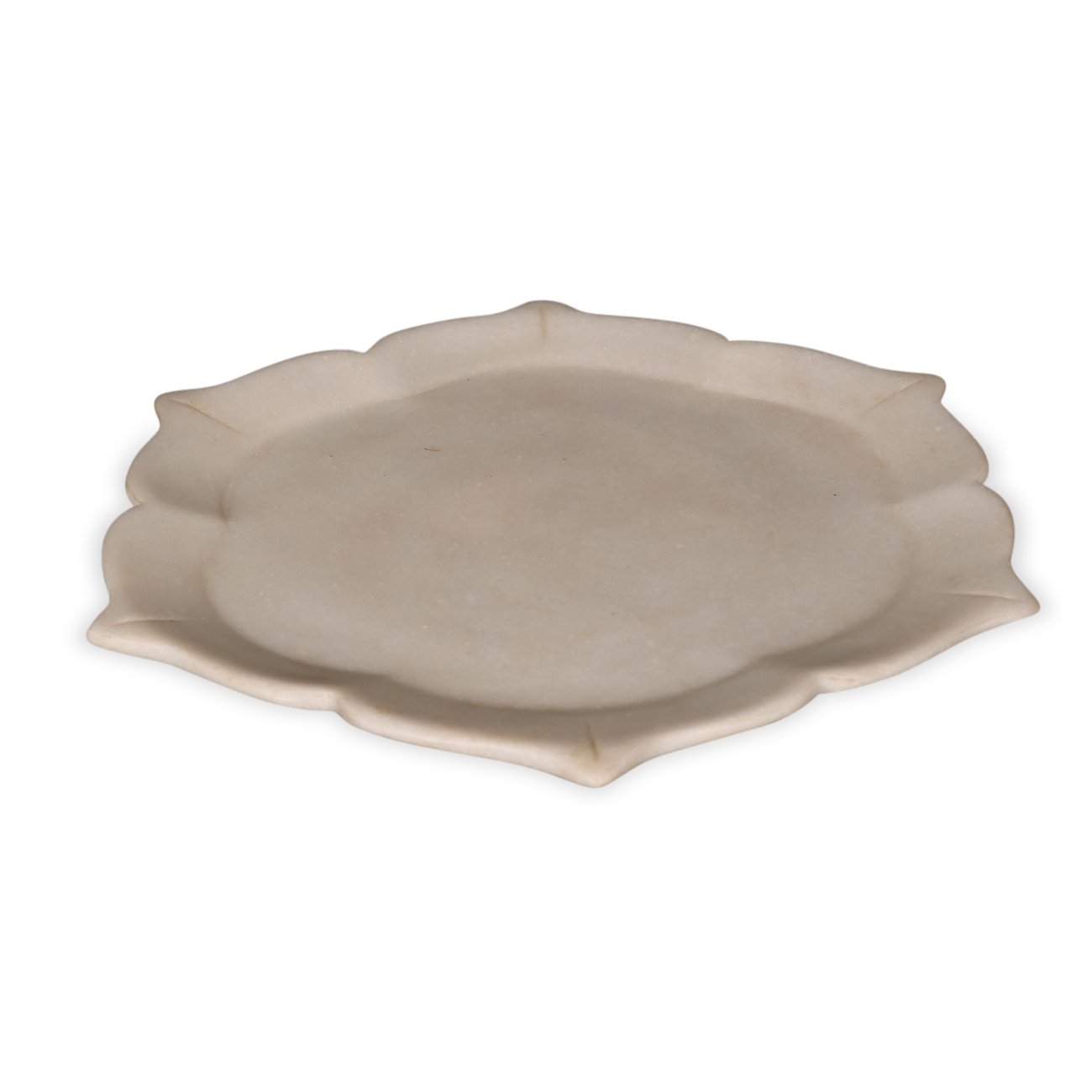 White Marble Plate From Rajasthan