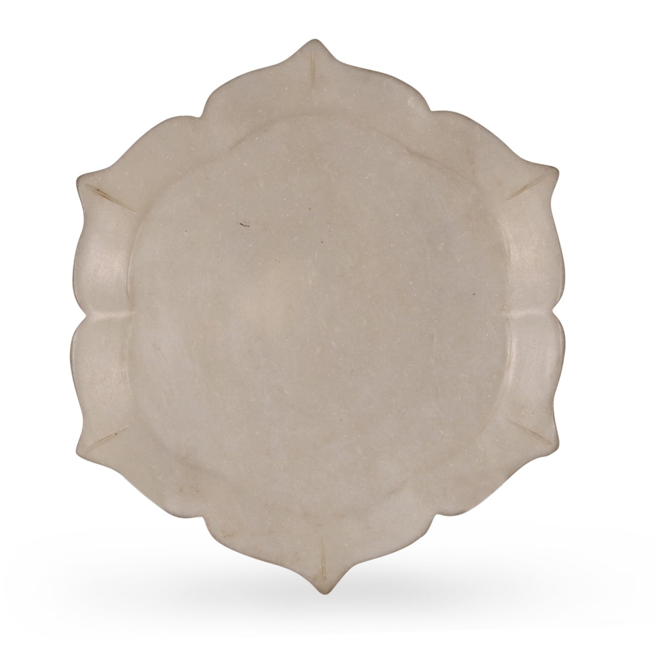White Marble Plate From Rajasthan