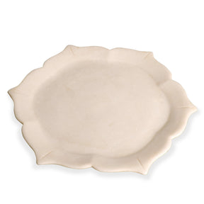 White Marble Plate From Rajasthan
