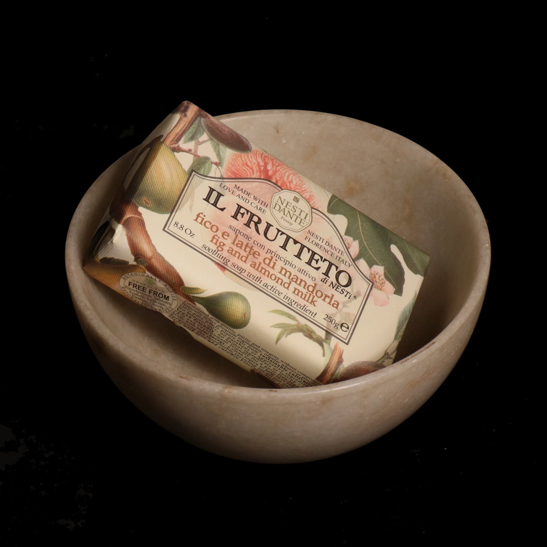 Hand Carved Marble Bowl  - 15cm dia.