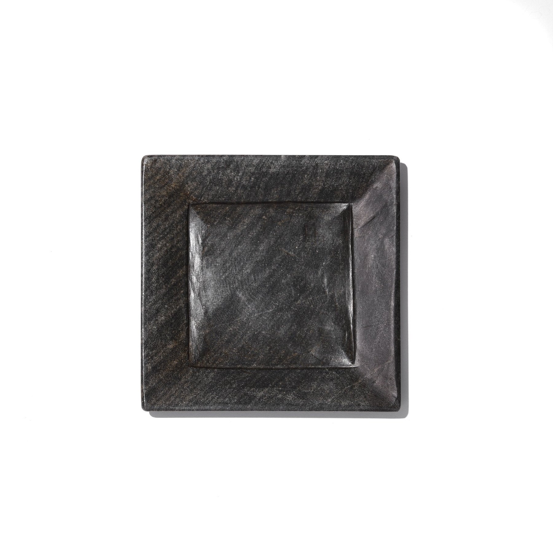 Hand Carved Black Marble Plates