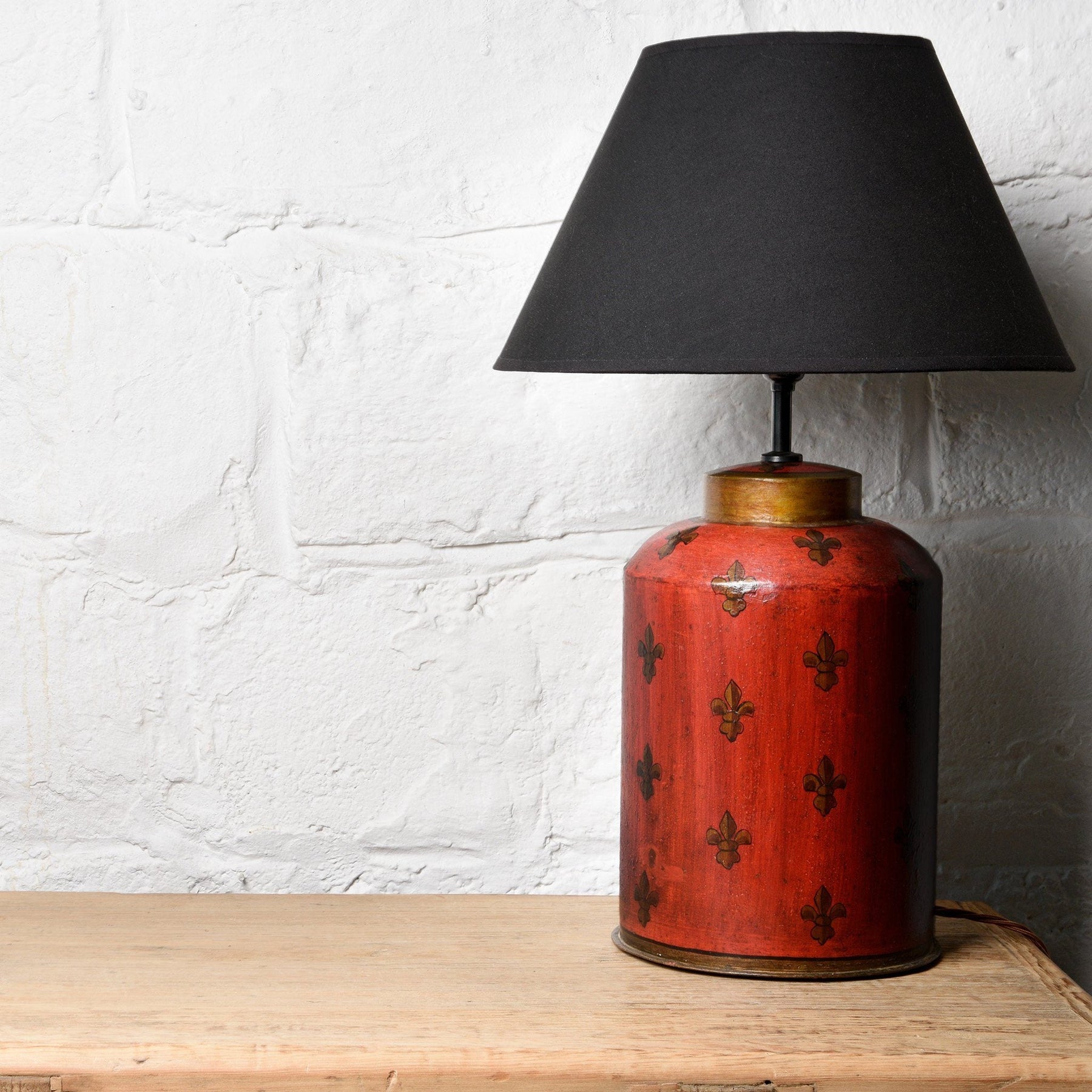 Indian Toleware Tea Caddy Lamp