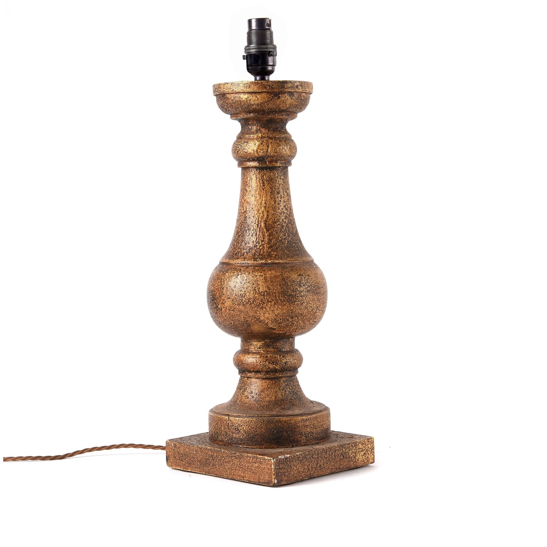 Turned Wood Table Lamp