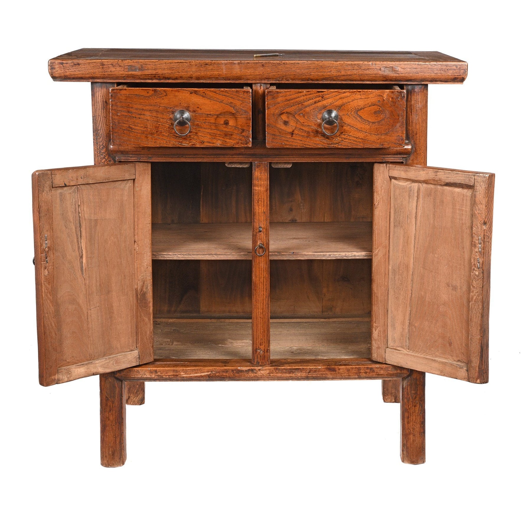 2 Drawer Cabinet From Gansu Province - 19thC