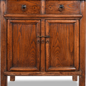 2 Drawer Cabinet From Gansu Province - 19thC