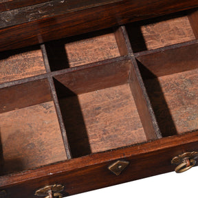 Brass Bound Rosewood Cabinet From Kerala-South India - 19thC