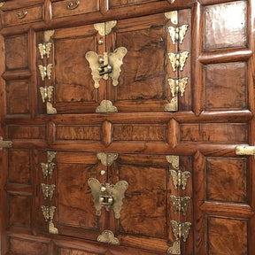 Burr Elm Cabinet From Korea - 19th Century