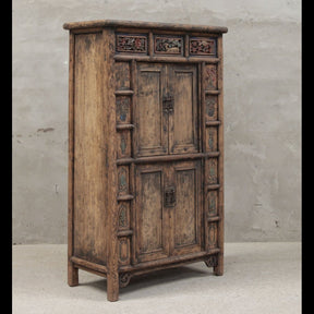 Carved Chinese Storage Cabinet from Shanxi - 19thC
