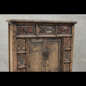 Carved Chinese Storage Cabinet from Shanxi - 19thC