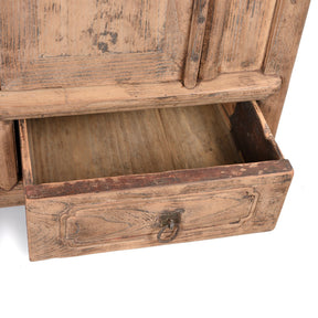 Provincial Elm Chinese Cabinet From Shanxi - 19thC