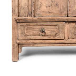 Provincial Elm Chinese Cabinet From Shanxi - 19thC