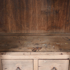 Provincial Elm Chinese Cabinet From Shanxi - 19thC