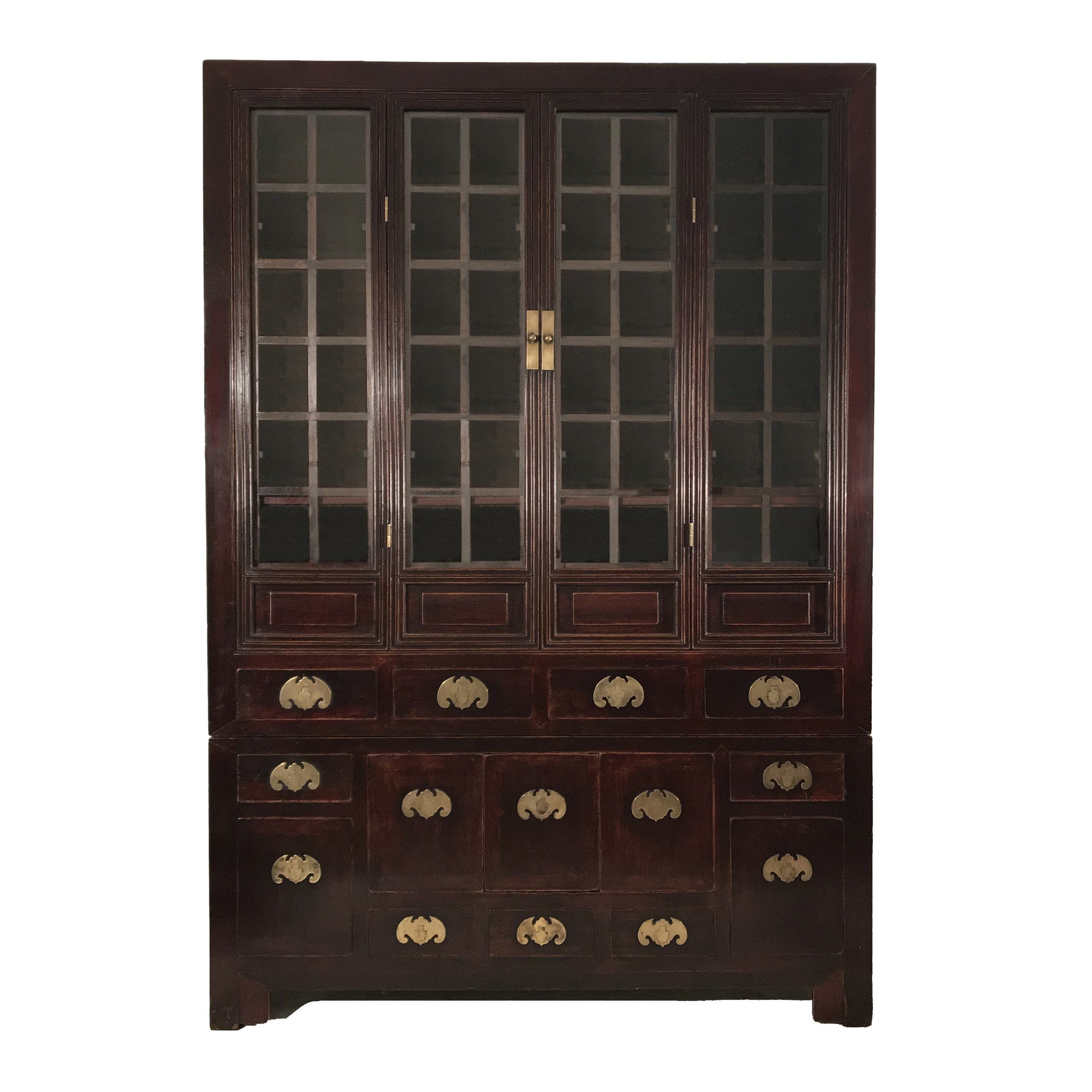 Glazed Tianjin Display Cabinet From China - 19thC