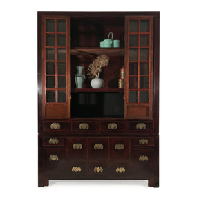 Glazed Tianjin Display Cabinet From China - 19thC