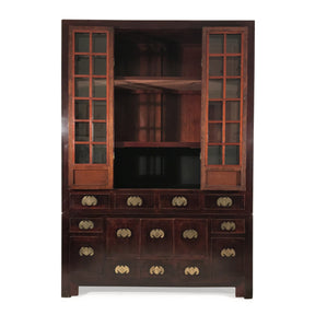 Glazed Tianjin Display Cabinet From China - 19thC