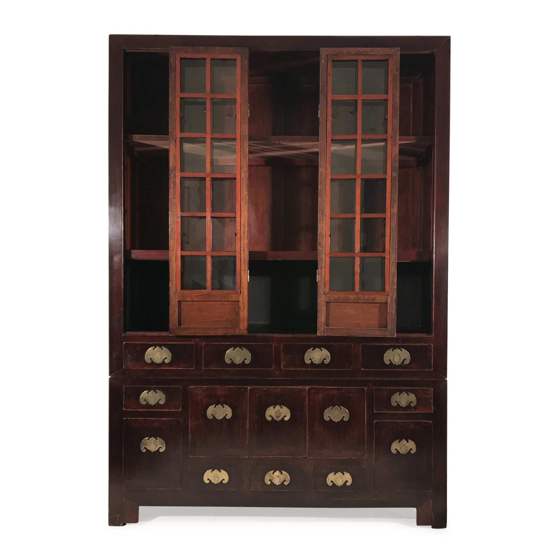 Glazed Tianjin Display Cabinet From China - 19thC