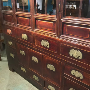 Glazed Tianjin Display Cabinet From China - 19thC