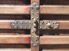 Japanese Kuruma-Dansu Wheeled Chest - Meiji Period