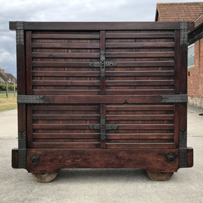 Japanese Kuruma-Dansu Wheeled Chest - Meiji Period