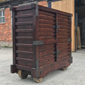 Japanese Kuruma-Dansu Wheeled Chest - Meiji Period
