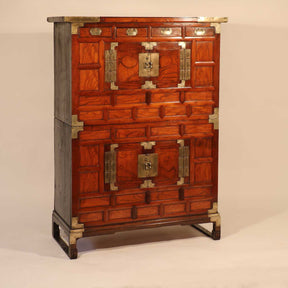 Korean Cabinet - late 19thC - Zelkova Wood Front
