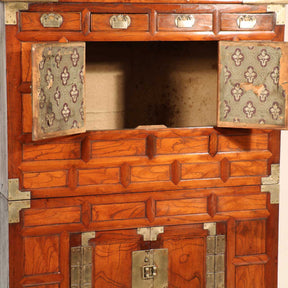 Korean Cabinet - late 19thC - Zelkova Wood Front