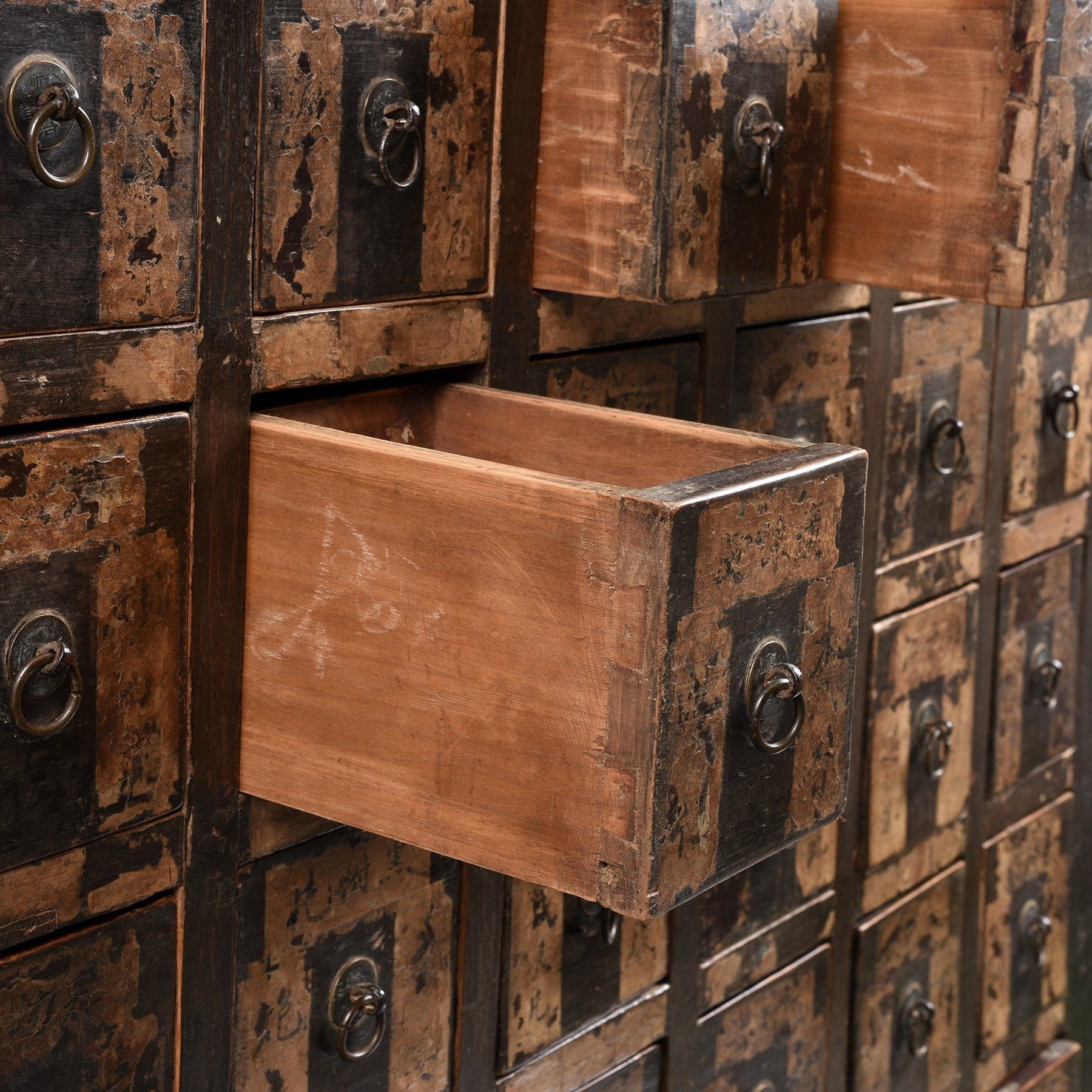 Lacquer Apothecary Chest From Shanxi - 19thC