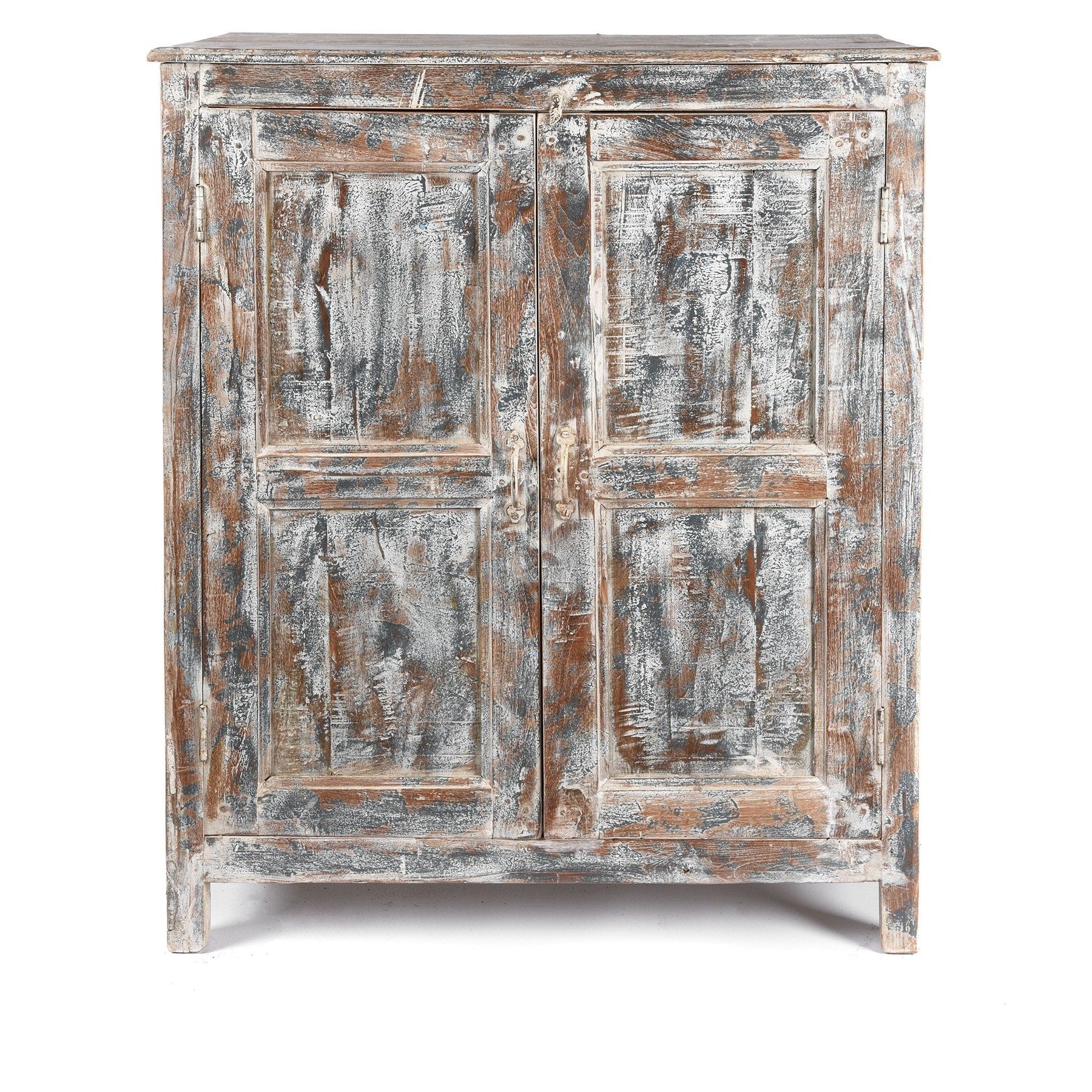 Old Painted Teak Cabinet - Ca 1920