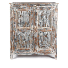 Old Painted Teak Cabinet - Ca 1920