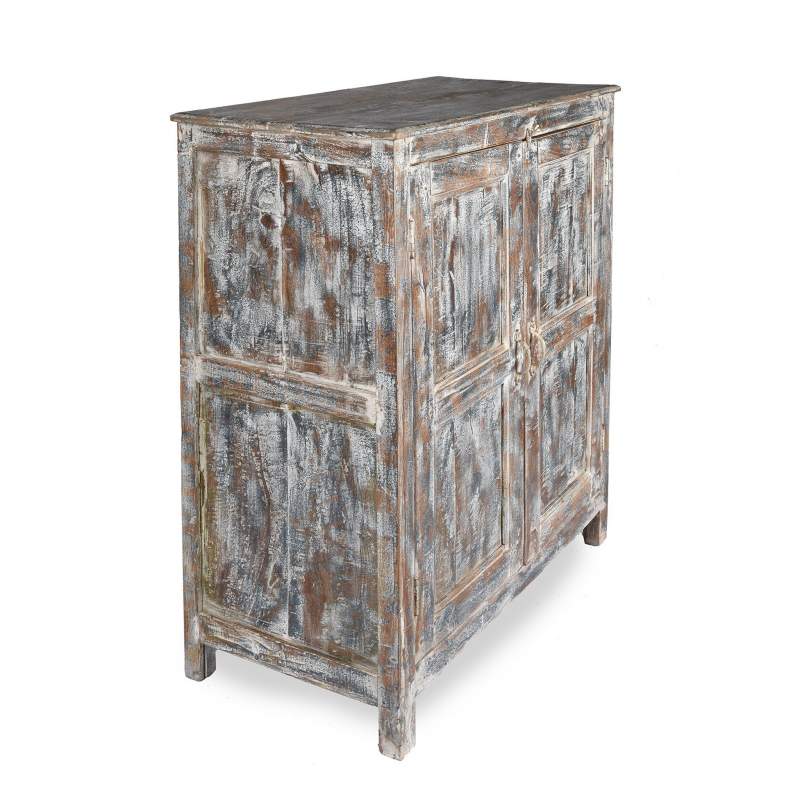 Old Painted Teak Cabinet - Ca 1920