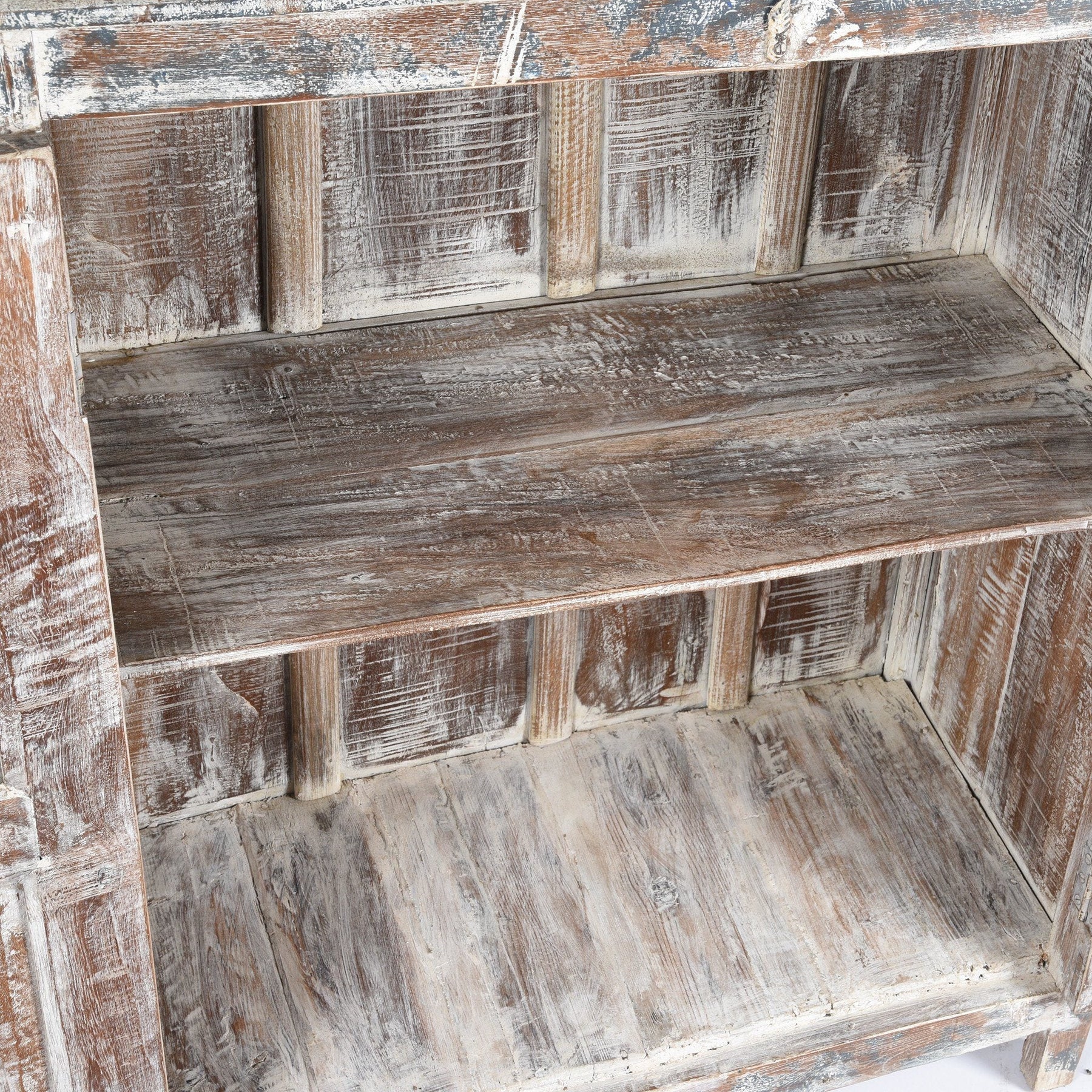 Old Painted Teak Cabinet - Ca 1920