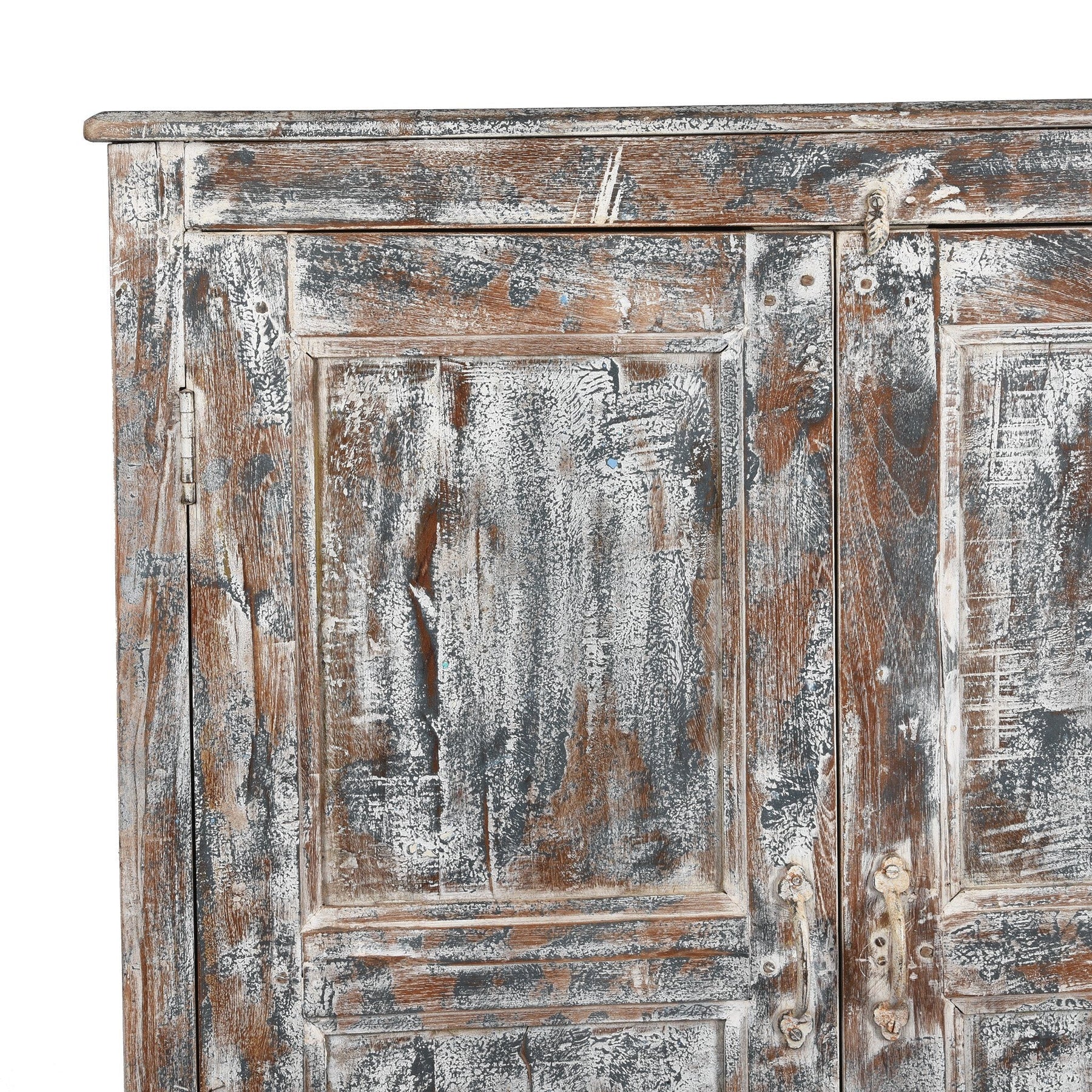 Old Painted Teak Cabinet - Ca 1920