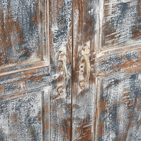 Old Painted Teak Cabinet - Ca 1920