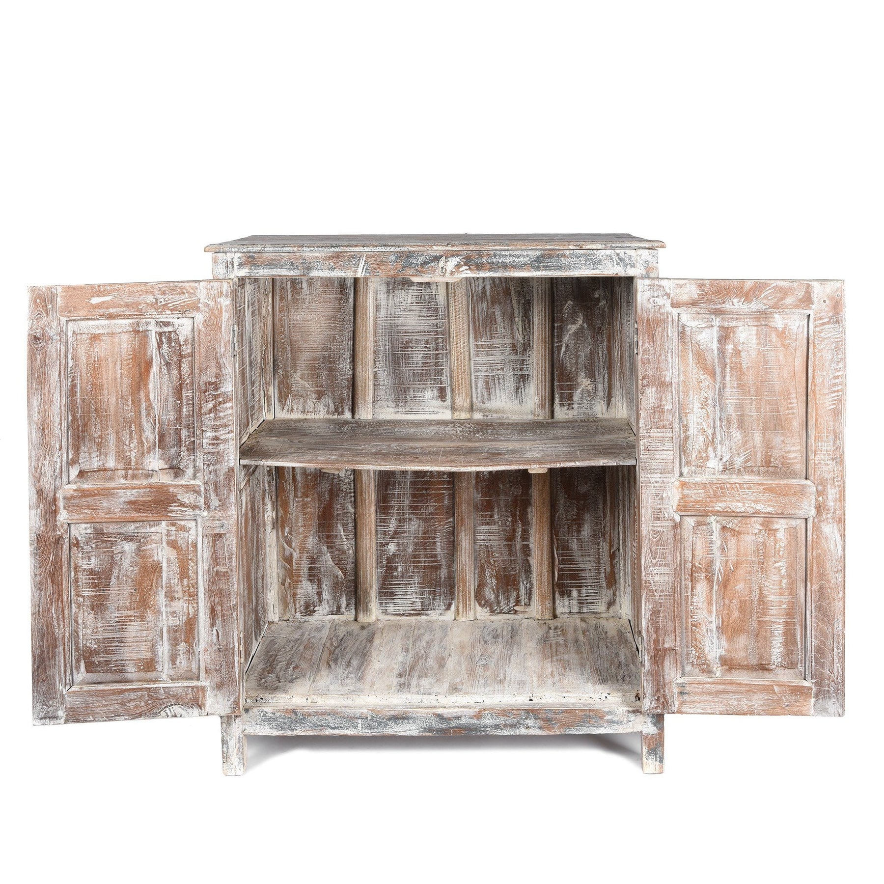 Old Painted Teak Cabinet - Ca 1920