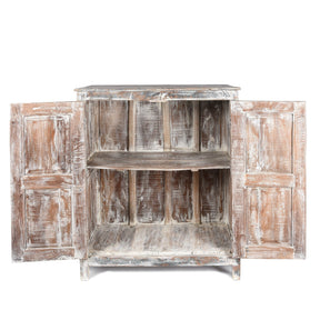 Old Painted Teak Cabinet - Ca 1920