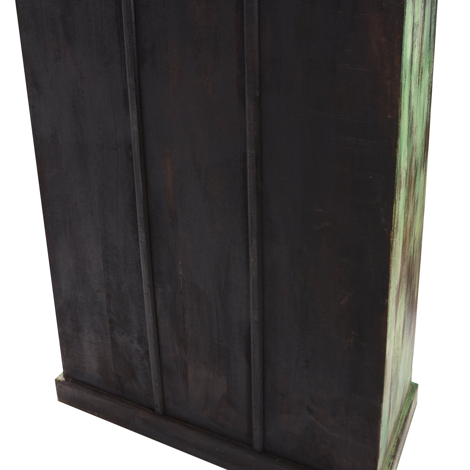 Painted Almirah Indian Cabinet From Gujarat - 19thC