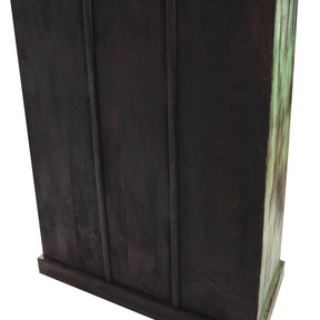 Painted Almirah Indian Cabinet From Gujarat - 19thC