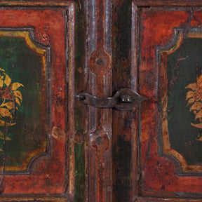 Painted Indian Cabinet From Bikaner - 19thC