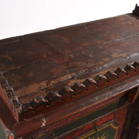 Painted Indian Cabinet From Bikaner - 19thC