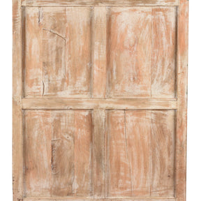 Painted Louvre Cabinet Made From Reclaimed Teak