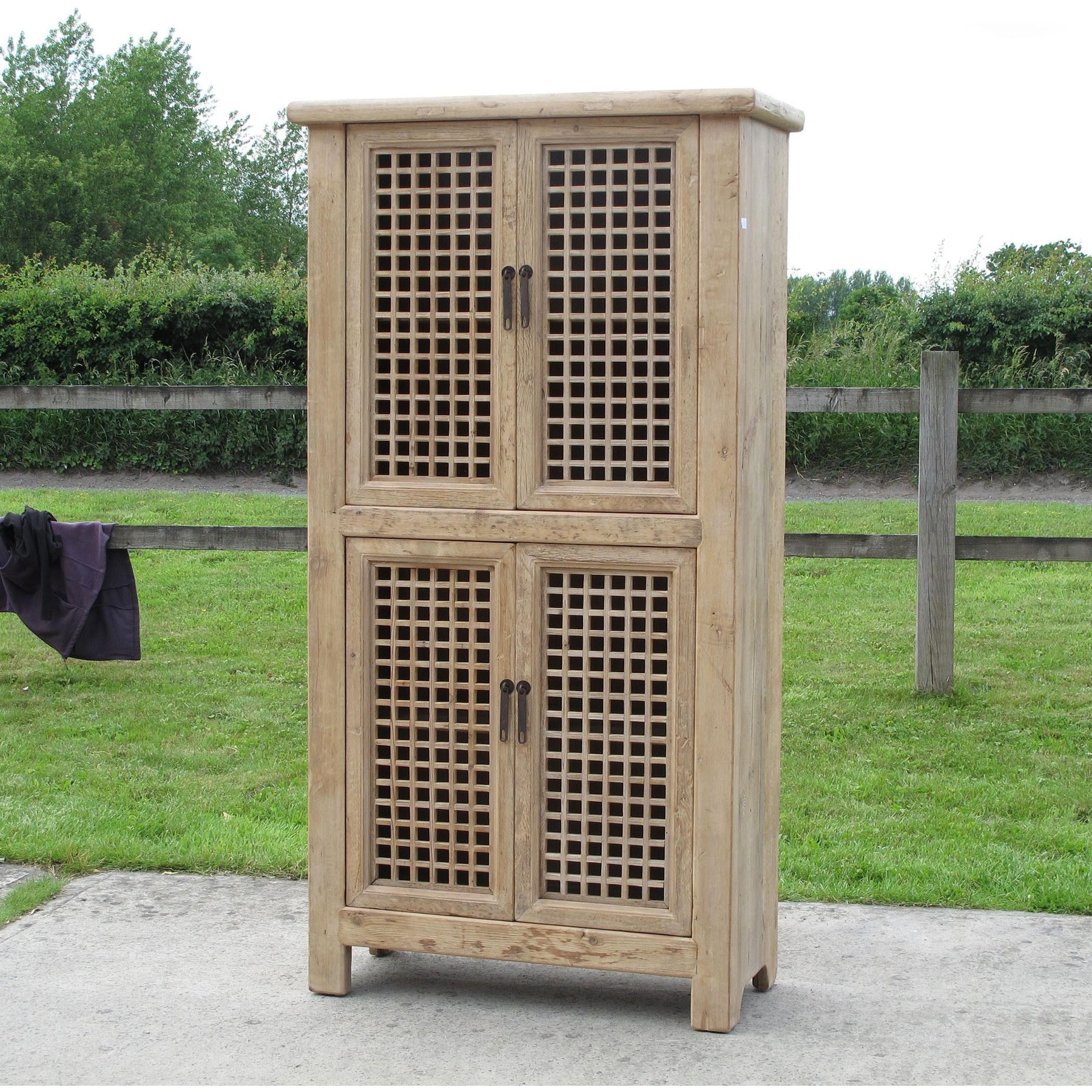 Pine Lattice Cabinet