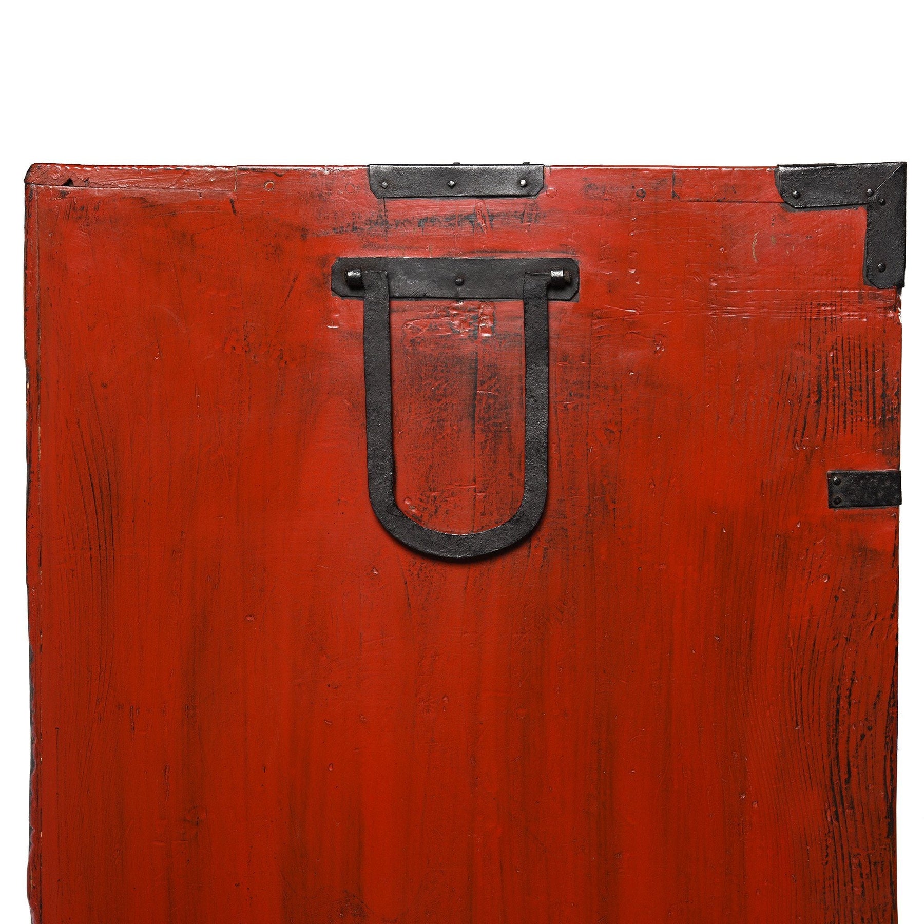 Red Painted Japanese Choba Dansu - Taishō Period
