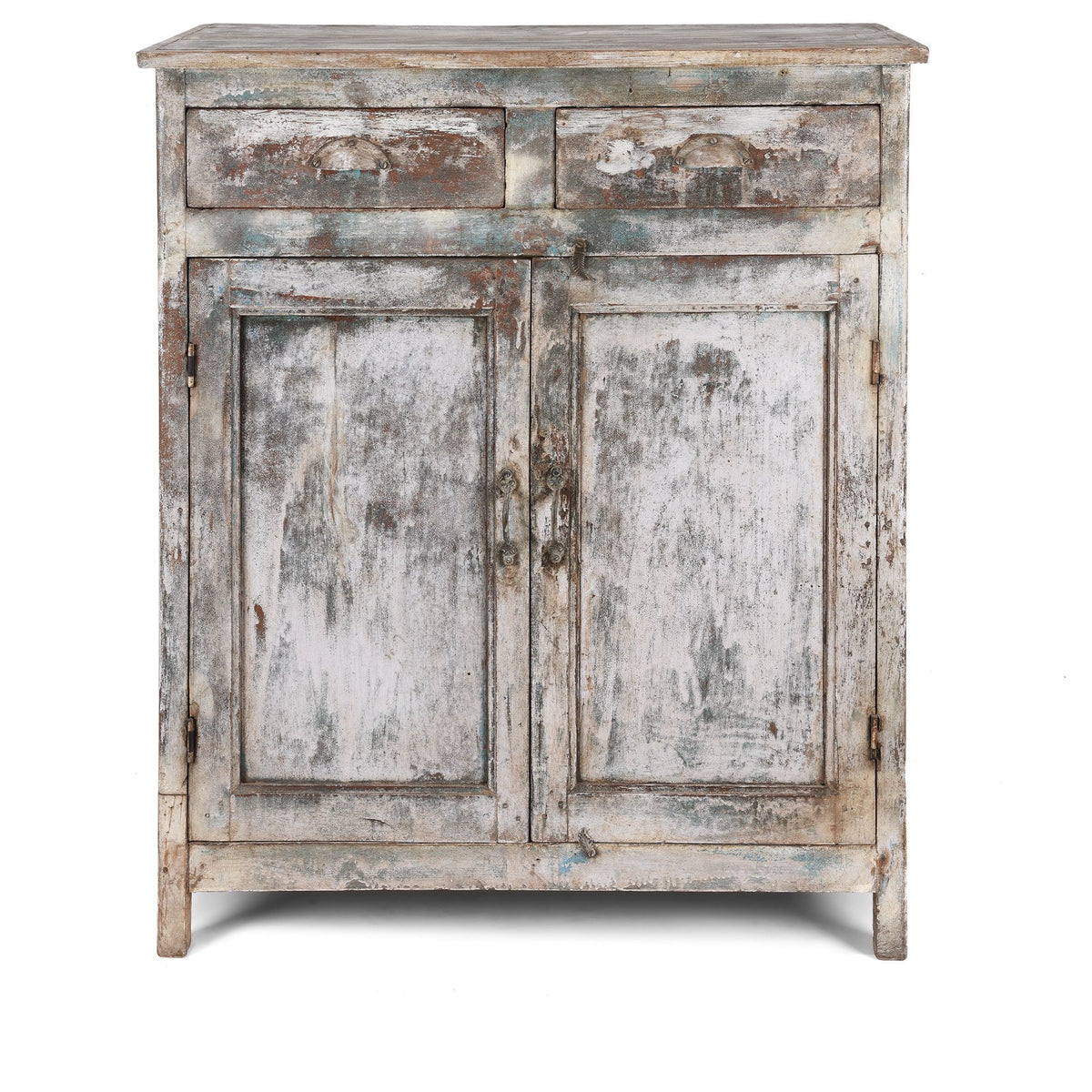 Vintage Painted Indian Kitchen Cabinet From Gujarat - Ca 1920