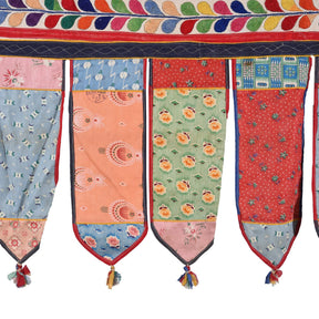 Old Gujarat Textile Toran Wall Hanging -  Ca 1960