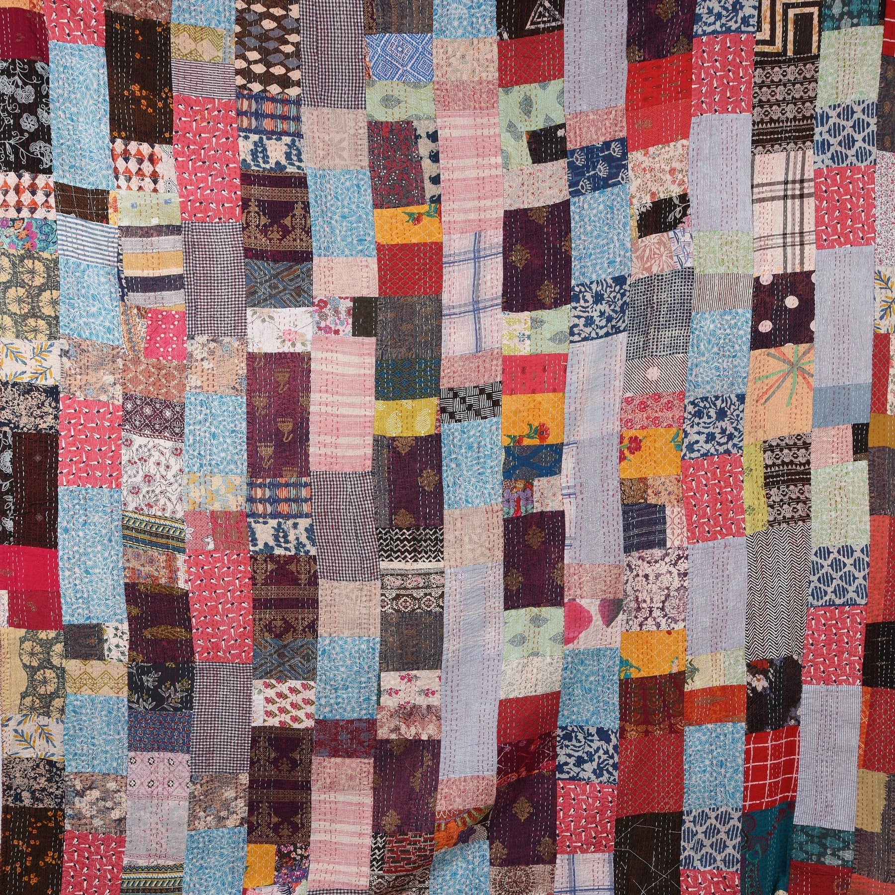 Patchwork Bengali Bedspread Throw (King)